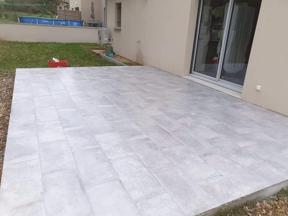 Pose de carrelage 60x30 terrasse